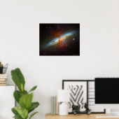 Poster Starburst Galaxy M82 (Bureau à domicile)