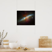 Poster Starburst Galaxy M82 (Cuisine)