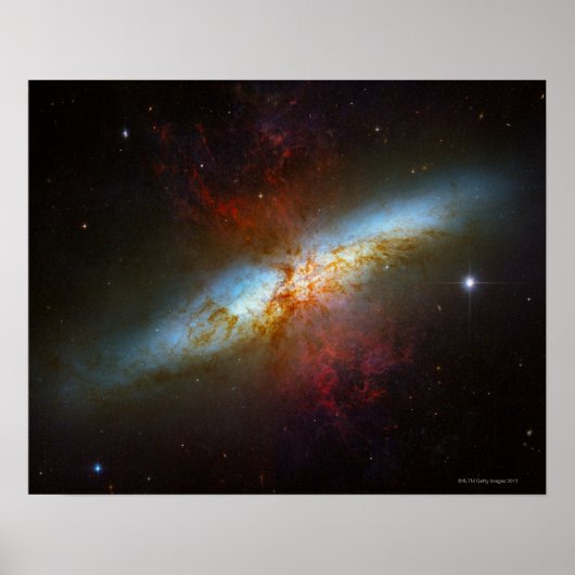 Poster Starburst Galaxy M82 (Devant)