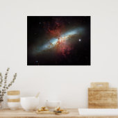 Poster Starburst Galaxy M82 (Cuisine)