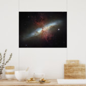 Poster Starburst Galaxy M82 24x18 (33x25) (Cuisine)