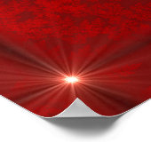 Poster Starburts de velours rouge (Coin)