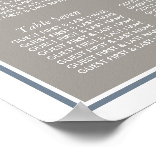 Poster Starfish and Sand Dollar - Plage Seating (Coin)