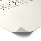 Poster Starfish Beach Ocean Mariage Siège alphabétique (Coin)