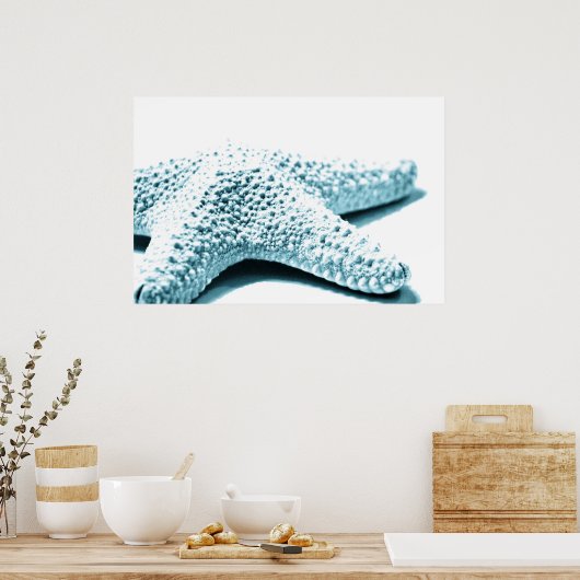 Poster Starfish bleu (Cuisine)