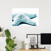 Poster Starfish bleu (Bureau à domicile)