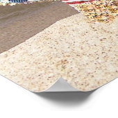 Poster Starfish patriotique avec drapeau américain (Coin)