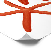 Poster Starfish rouge no.1 Plage Décor Mur Art (Coin)