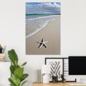 Poster Starfish Sur Une Plage Éloignée (Bureau à domicile)