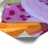 Poster Stargazer Lily peinture numérique (Coin)