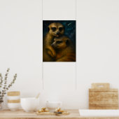 Poster Starlit Meerkat Embrace (Cuisine)