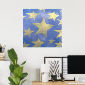 Poster Starry Blue et Gold (Bureau à domicile)