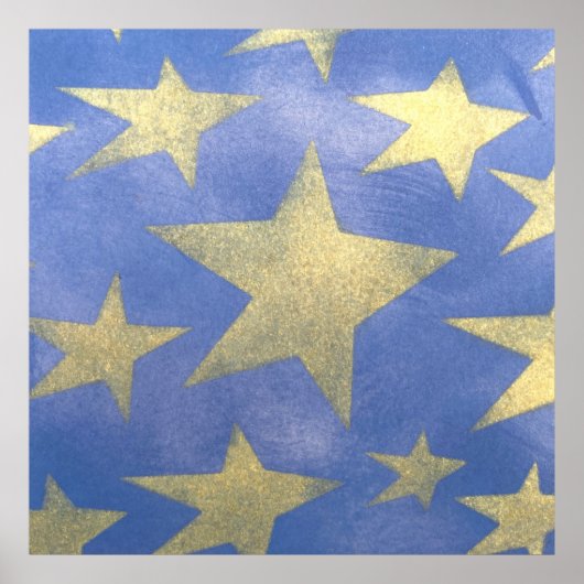 Poster Starry Blue et Gold (Devant)