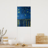 Poster Starry Harbour Skyscape Art (Cuisine)