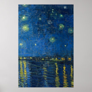 Poster Starry Harbour Skyscape Art