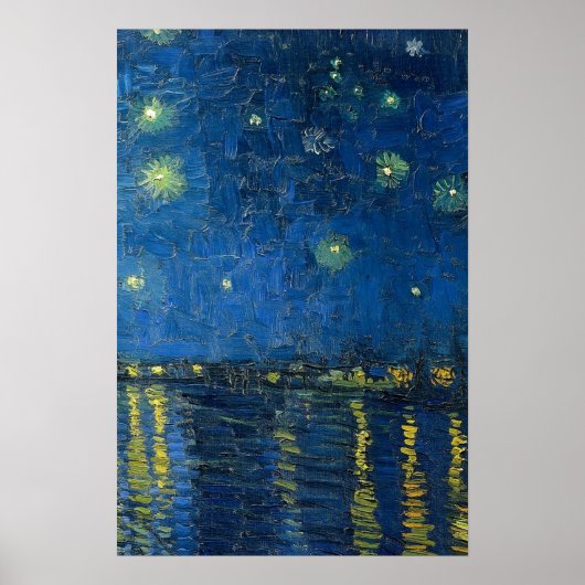 Poster Starry Harbour Skyscape Art (Devant)