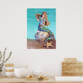 Poster STARRY MERMAID par SHARON SHARPE (Cuisine)