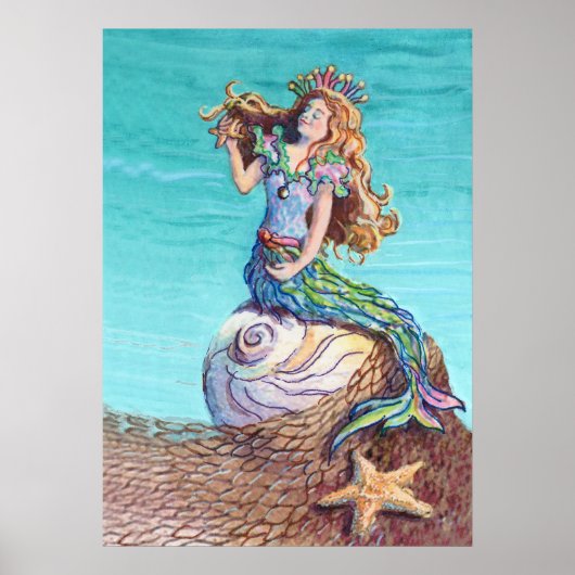 Poster STARRY MERMAID par SHARON SHARPE (Devant)
