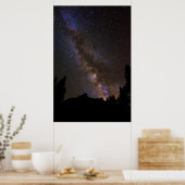 Poster Starry Milky way, Californie (Cuisine)