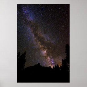Poster Starry Milky way, Californie