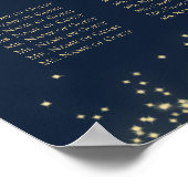 Poster Starry Night 12 table Seating Chart (Coin)