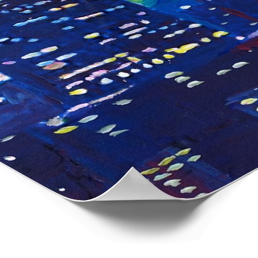 Poster Starry Night à New York - Van Gogh Inspirations (Coin)