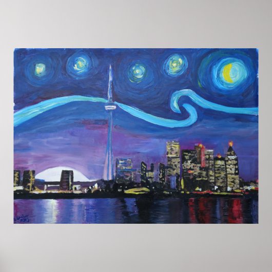 Poster Starry Night à Toronto (Devant)