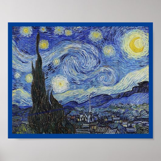 Poster Starry Night by Van Gogh, Fine Art, (Devant)