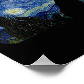 Poster Starry Night Cat Shirt Van Gogh Amoureux des chats (Coin)