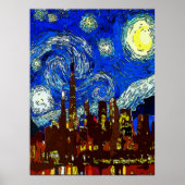 Poster Starry Night Chicago (Devant)