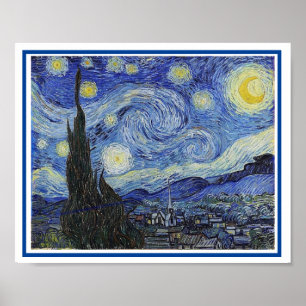 Poster Starry Night, Fine Art de Van Gogh