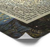 Poster Starry Night Les mots de Vincent Artiste Imprimer (Coin)