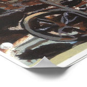 Poster Starry Night Old Black Smith Shop (Coin)