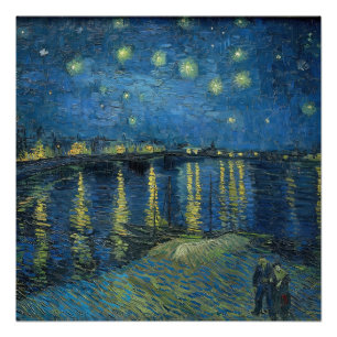 Poster Starry Night Over the Rhone (1888) Vincent van Gog