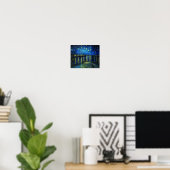 Poster Starry Night Over the Rhone par Vincent Van Gogh (Bureau à domicile)