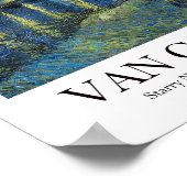 Poster Starry Night Over the Rhone par Vincent van Gogh (Coin)