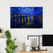 Poster Starry Night Over the Rhone Print (Bureau à domicile)