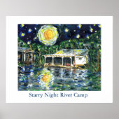 Poster Starry Night River Camp (Devant)