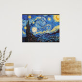 Poster Starry Night Starry Night Ciel Abstrait (Cuisine)