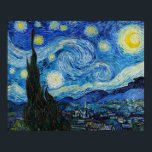 Poster Starry Night Van Gogh<br><div class="desc">Ramenez chez vous les couleurs lumineuses et les motifs tourbillonnants de la Starry Night de Van Gogh avec cette affiche colorée. Parfait pour toute chambre dans votre maison. Ajoutez une touche de sophistication à votre espace ou offrez-le en cadeau aux amateurs d'art. Commandez le vôtre aujourd'hui et profitez de l'attrait...</div>