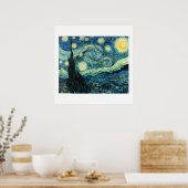 Poster Starry Night Van Gogh (Haute Qualité) (Cuisine)