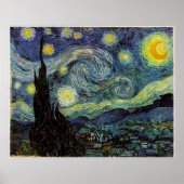 Poster Starry Night, Vincent van Gogh (Devant)