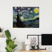 Poster Starry Night, Vincent van Gogh (Bureau à domicile)