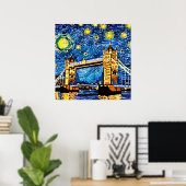Poster Starry Starry Night Londres Angleterre (Bureau à domicile)