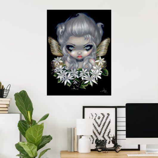 Poster Starry Wild Jasmine Fairy ART IMPRIMER imaginaire (Bureau à domicile)