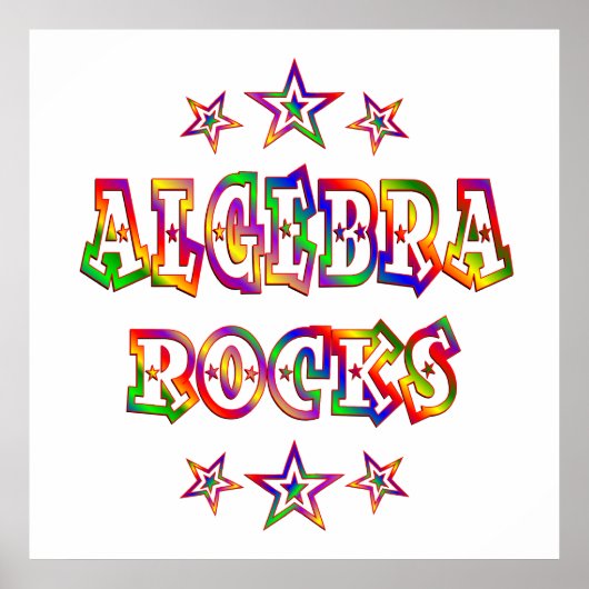 Poster Stars Algebra Rocks (Devant)