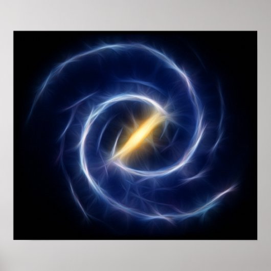 Poster Stars de la voie lactée Galaxie spirale (Devant)