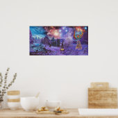 Poster "Stars et neige" (Cuisine)