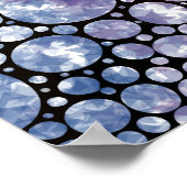 Poster Stars orbs et cercles conception abstraite (Coin)