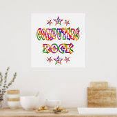 Poster Stars Ordinateurs Rock (Cuisine)